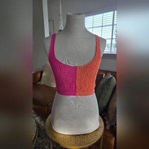 Colorblock Knit Crop